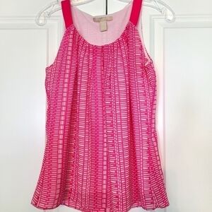 𝅺BANANA Republic Pink and White Tank Blouse, size X-small
